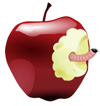 Icône pomme ver aliment fruit à télécharger gratuitement