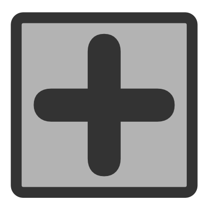 Icône gris croix carré à télécharger gratuitement
