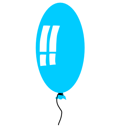 Icône bleu ballon à télécharger gratuitement