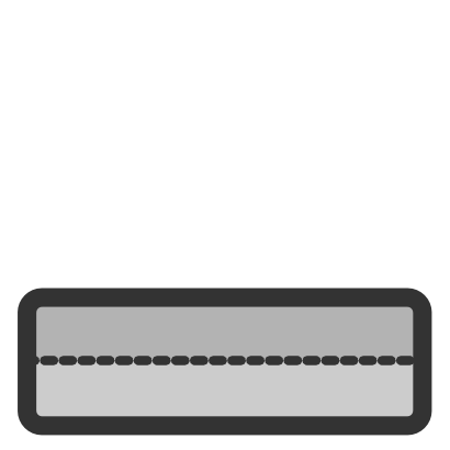 Icône gris barre rectangle à télécharger gratuitement
