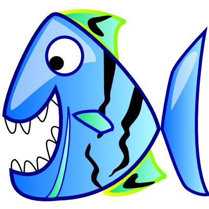 Icône bleu poisson animal à télécharger gratuitement