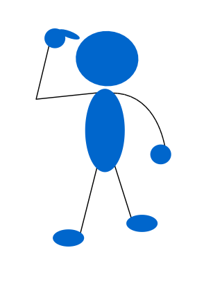 Icône bleu rond cercle disque homme personne à télécharger gratuitement