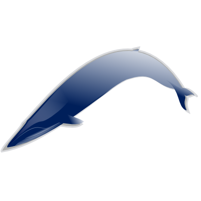 Icône bleu animal baleine mer à télécharger gratuitement