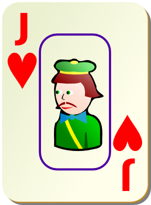Icône jeu carte cœur valet à télécharger gratuitement