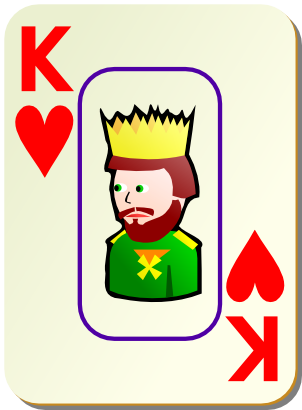 Icône jeu carte cœur roi à télécharger gratuitement