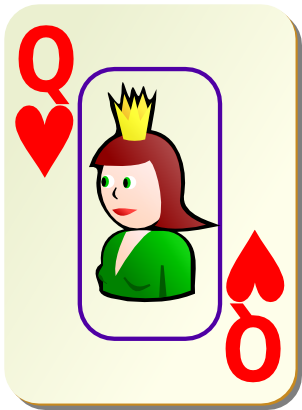 Icône jeu carte cœur reine à télécharger gratuitement
