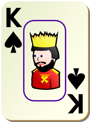 Icône jeu carte pic roi à télécharger gratuitement