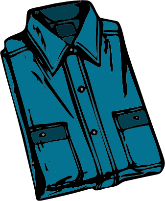 Icône bleu vêtement chemise à télécharger gratuitement