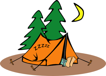 Icône pied arbre camping lune tente à télécharger gratuitement
