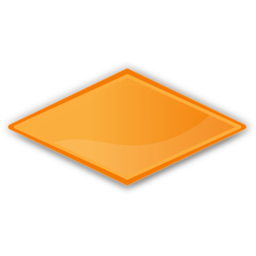 Icône losange orange à télécharger gratuitement