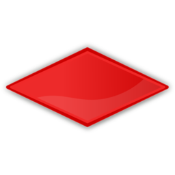 Icône losange rouge à télécharger gratuitement