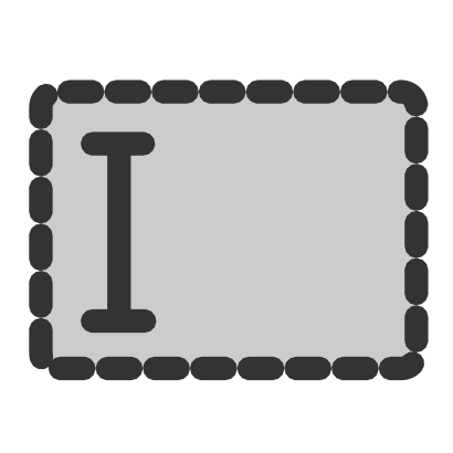 Icône gris curseur rectangle à télécharger gratuitement