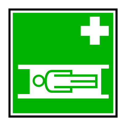 Icône croix vert santé lit à télécharger gratuitement