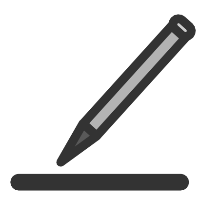 Icône crayon gris papier stylet à télécharger gratuitement