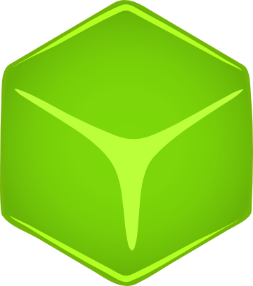 Icône vert cube à télécharger gratuitement