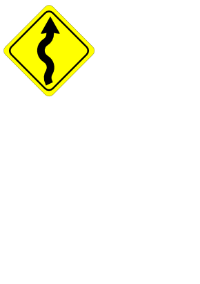 Icône jaune losange carré virage à télécharger gratuitement