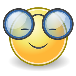 Icône visage smiley lunette à télécharger gratuitement