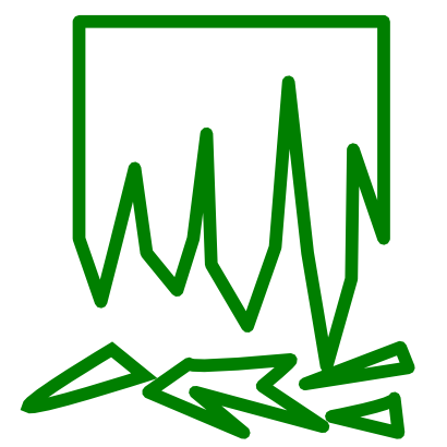 Icône vert diagramme verre à télécharger gratuitement