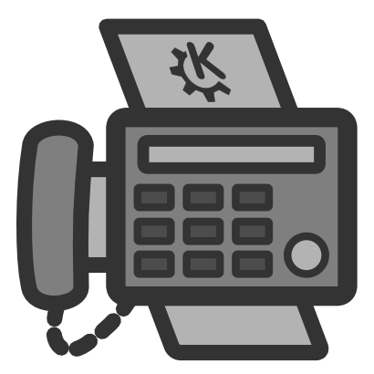 Icône gris téléphone touche fax à télécharger gratuitement