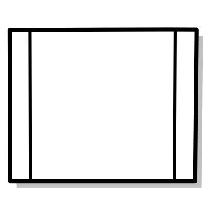 Icône blanc mathématique rectangle polygone à télécharger gratuitement