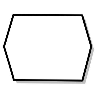 Icône blanc mathématique polygone à télécharger gratuitement