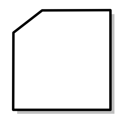 Icône blanc mathématique polygone à télécharger gratuitement