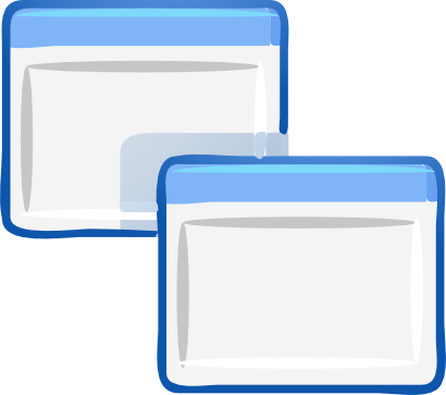 Icône bleu rectangle à télécharger gratuitement