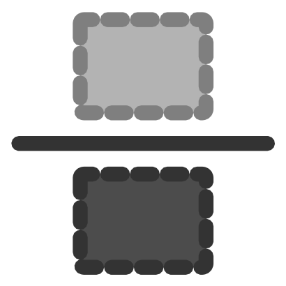 Icône gris rectangle ligne à télécharger gratuitement
