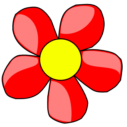 Icône jaune rouge fleur à télécharger gratuitement
