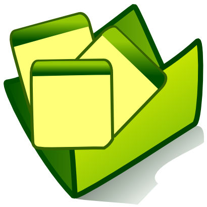 Icône feuille vert dossier à télécharger gratuitement