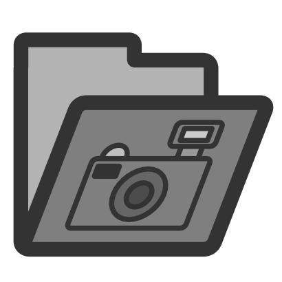 Icône gris photo dossier à télécharger gratuitement
