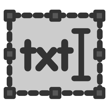Icône texte gris rectangle à télécharger gratuitement