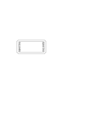 Icône noir blanc ticket rectangle à télécharger gratuitement