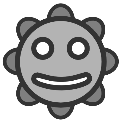 Icône gris visage soleil smiley à télécharger gratuitement