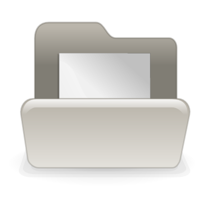 Icône feuille gris dossier à télécharger gratuitement