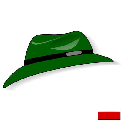 Icône vert chapeau vêtement à télécharger gratuitement