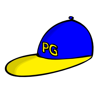 Icône jaune bleu vêtement casquette à télécharger gratuitement
