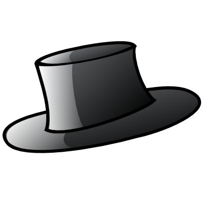 Icône noir chapeau vêtement à télécharger gratuitement