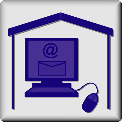 Icône souris ordinateur maison courrier mail à télécharger gratuitement