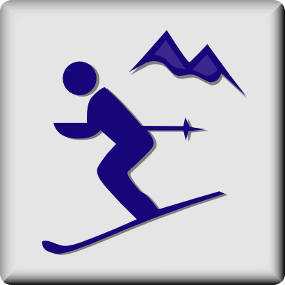 Icône homme sport montagne ski à télécharger gratuitement