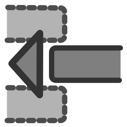 Icône gris triangle rectangle à télécharger gratuitement