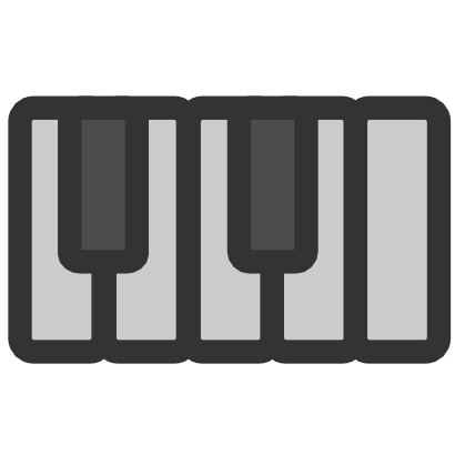 Icône musique piano instrument à télécharger gratuitement
