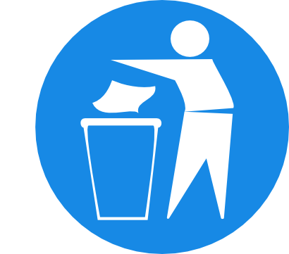 Icône homme obligation poubelle déchêts personne à télécharger gratuitement