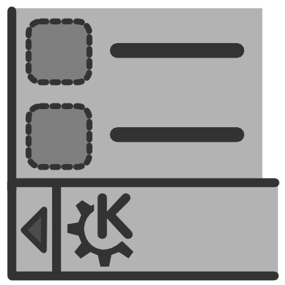 Icône gris kde logo à télécharger gratuitement