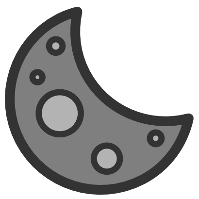 Icône gris lune à télécharger gratuitement