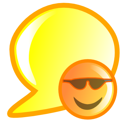 Icône jaune orange soleil smiley à télécharger gratuitement