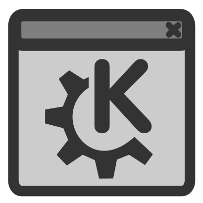 Icône roue gris kde logo à télécharger gratuitement