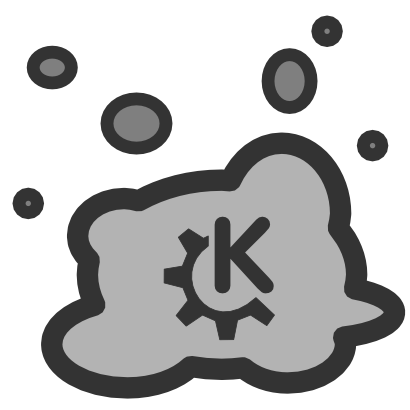 Icône gris nuage kde logo à télécharger gratuitement