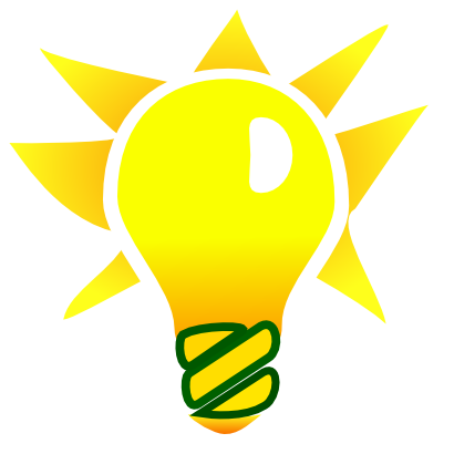 Icône jaune ampoule lumière à télécharger gratuitement