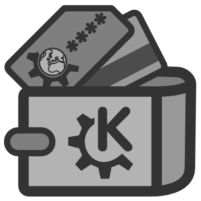 Icône gris kde passeport logo à télécharger gratuitement